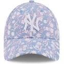 kapa-zaobljena-plava-podesiv-rosa-9forty-floral-new-york-yankees-mlb-new-era