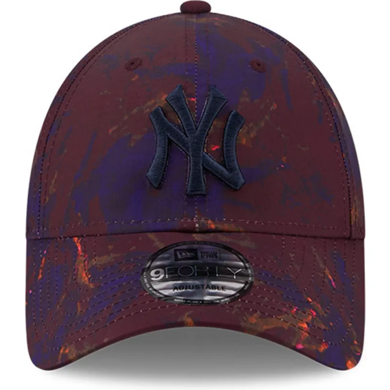 kapa-zaobljena-crvena-podesiv-9forty-ray-scape-new-york-yankees-mlb-new-era