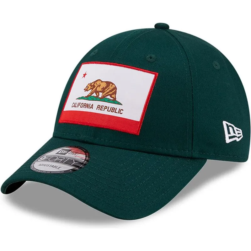kapa-zaobljena-zelena-podesiv-9forty-us-state-california-republic-new-era