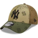 kapa-zaobljena-zelena-podesiv-9forty-paisley-print-new-york-yankees-mlb-new-era