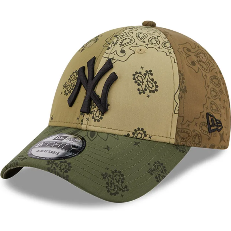 kapa-zaobljena-zelena-podesiv-9forty-paisley-print-new-york-yankees-mlb-new-era