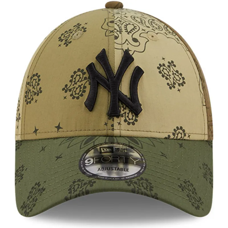 kapa-zaobljena-zelena-podesiv-9forty-paisley-print-new-york-yankees-mlb-new-era