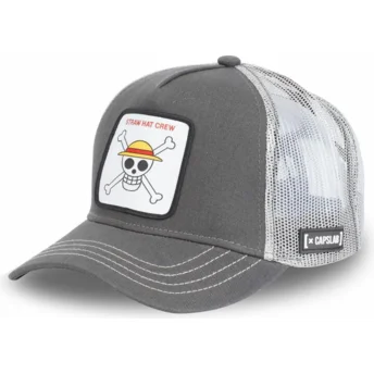 Kapa zaobljena siva snapback SKU1 Slamnati Gusari One Piece Capslab
