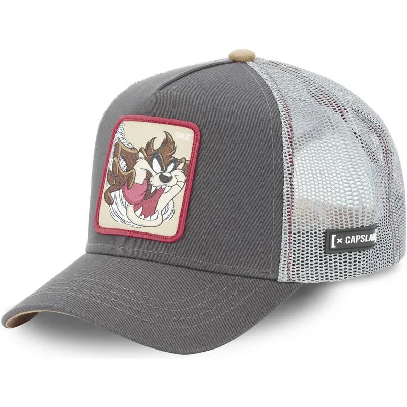 kapa-zaobljena-siva-snapback-tasmanski-vrag-looney-tunes-capslab kapa-zaobljena-siva-snapback-tasmanski-vrag-looney-tunes-capslab