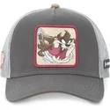 kapa-zaobljena-siva-snapback-tasmanski-vrag-looney-tunes-capslab
