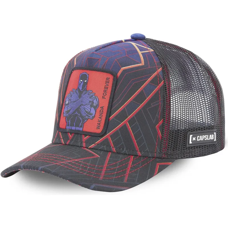 kapa-zaobljena-mornarsko-plava-snapback-pan1-wakanda-forever-black-panther-marvel-comics-capslab