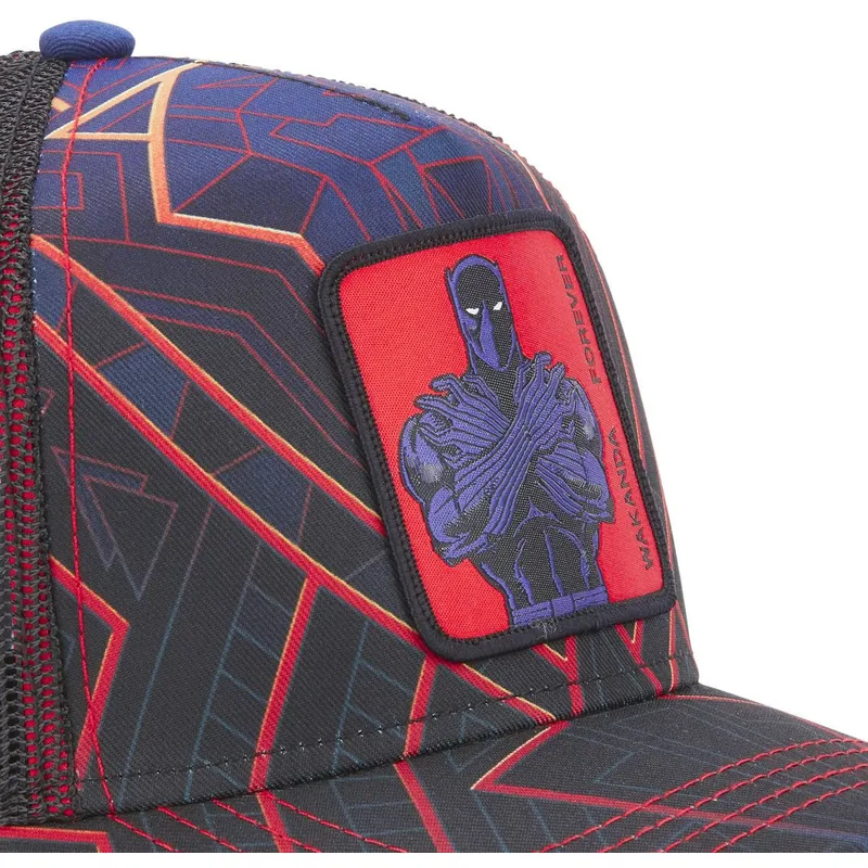 kapa-zaobljena-mornarsko-plava-snapback-pan1-wakanda-forever-black-panther-marvel-comics-capslab