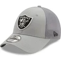 kapa-zaobljena-siva-podesiv-9forty-team-arch-las-vegas-raiders-nfl-new-era