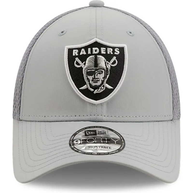 kapa-zaobljena-siva-podesiv-9forty-team-arch-las-vegas-raiders-nfl-new-era