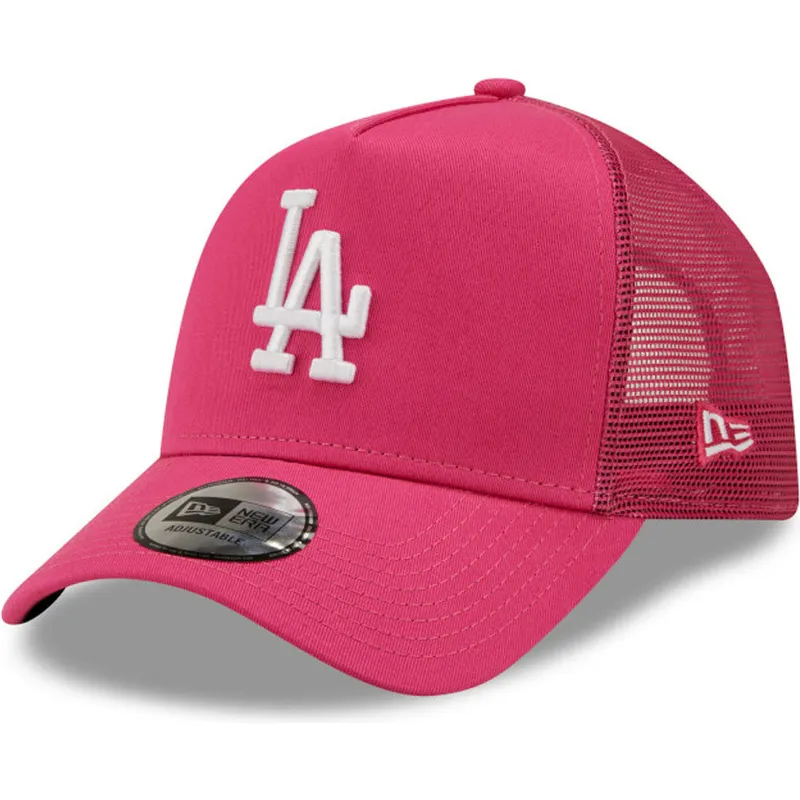 kapa-zaobljena-ruzicasta-snapback-a-frame-tonal-mesh-los-angeles-dodgers-mlb-new-era