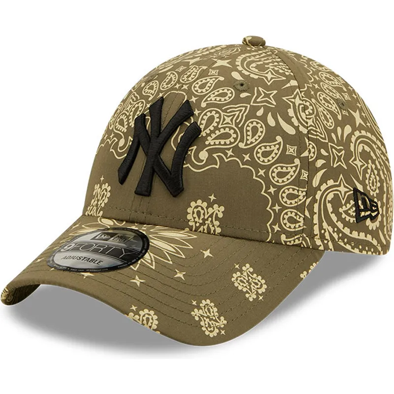 kapa-zaobljena-zelena-podesiv-9forty-paisley-print-new-york-yankees-mlb-new-era