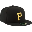 kape-ravna-crna-prilagoden-59fifty-ac-perf-pittsburgh-pirates-mlb-new-era