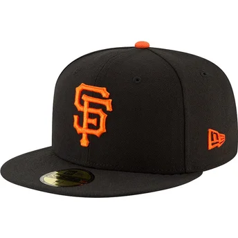 Kapa ravna crna prilagođena 59FIFTY AC Perf San Francisco Giants MLB New Era