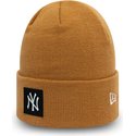 new-era-team-cuff-new-york-yankees-mlb-brown-beanie