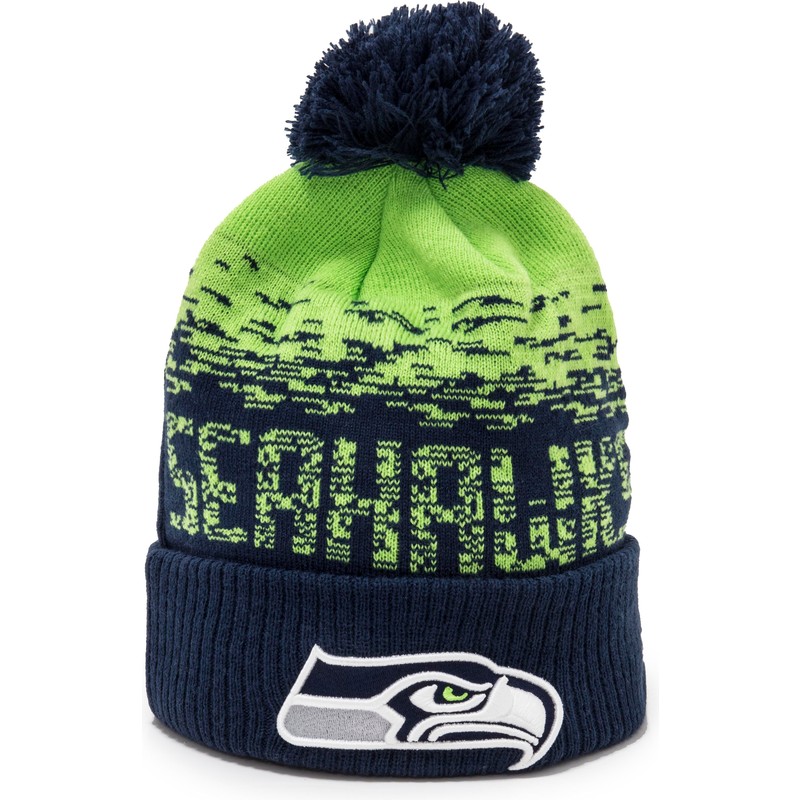 new-era-sport-cuff-seattle-seahawks-nfl-navy-blue-and-green-beanie-with-pompom