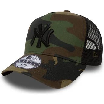 kapa-zaobljena-maskirni-snapback-za-djecu-a-frame-clean-new-york-yankees-mlb-new-era