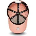cap-zaobljena-pink-adjustable-strap-za-djecu-9forty-league-essential-new-york-yankees-mlb-new-era