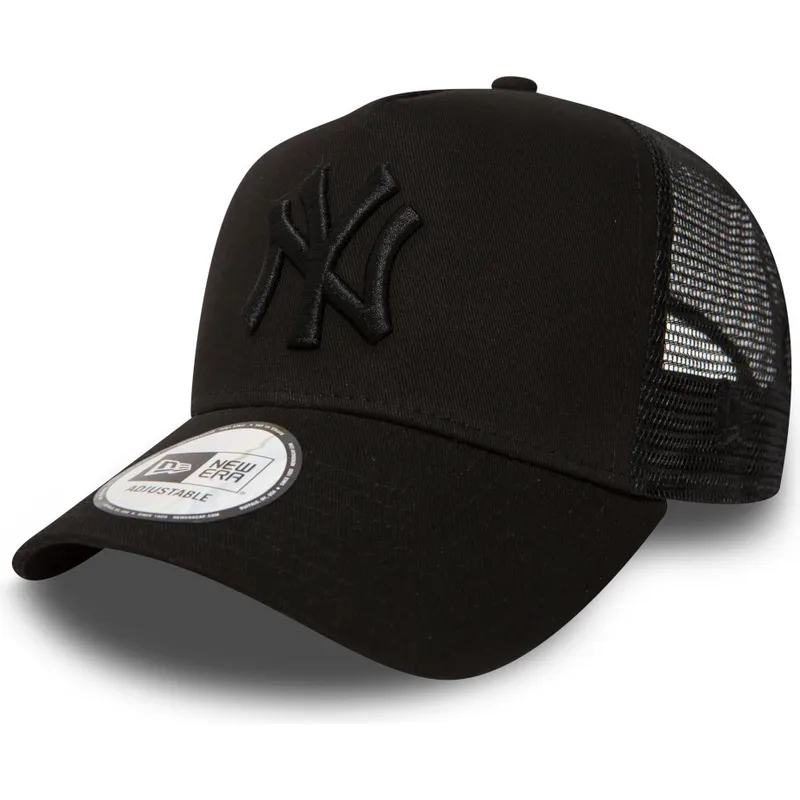 kapa-zaobljena-crna-snapback-za-djecu-a-frame-clean-new-york-yankees-mlb-new-era