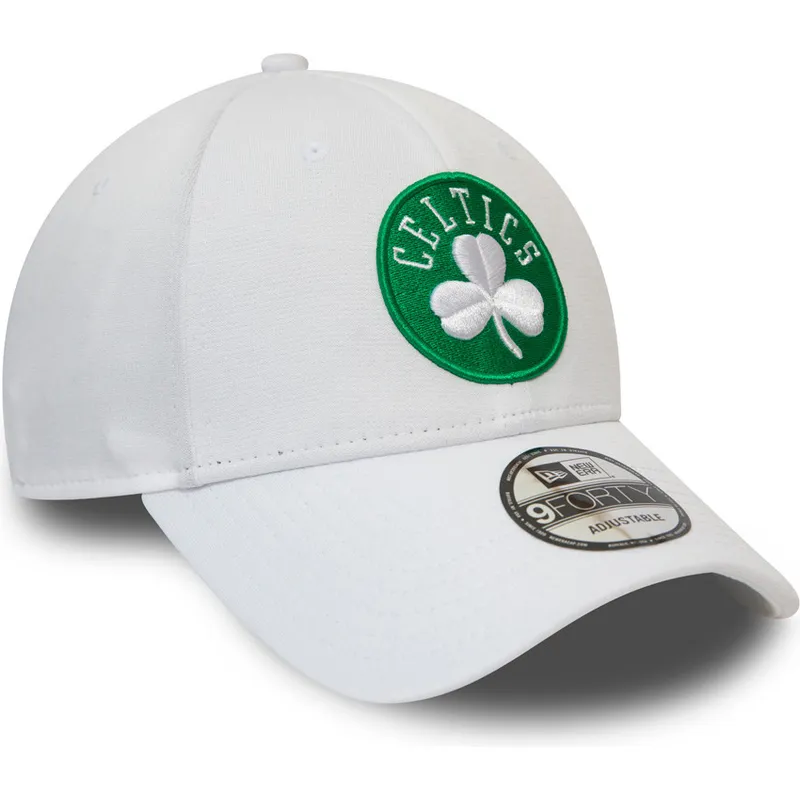 kapa-zaobljena-bijela-podesiv-9forty-shadow-tech-boston-celtics-nba-new-era