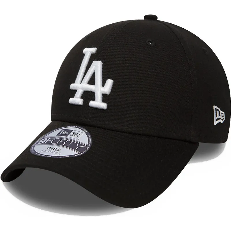 kapa-zaobljena-crna-podesiv-za-djecu-9forty-league-essential-los-angeles-dodgers-mlb-new-era
