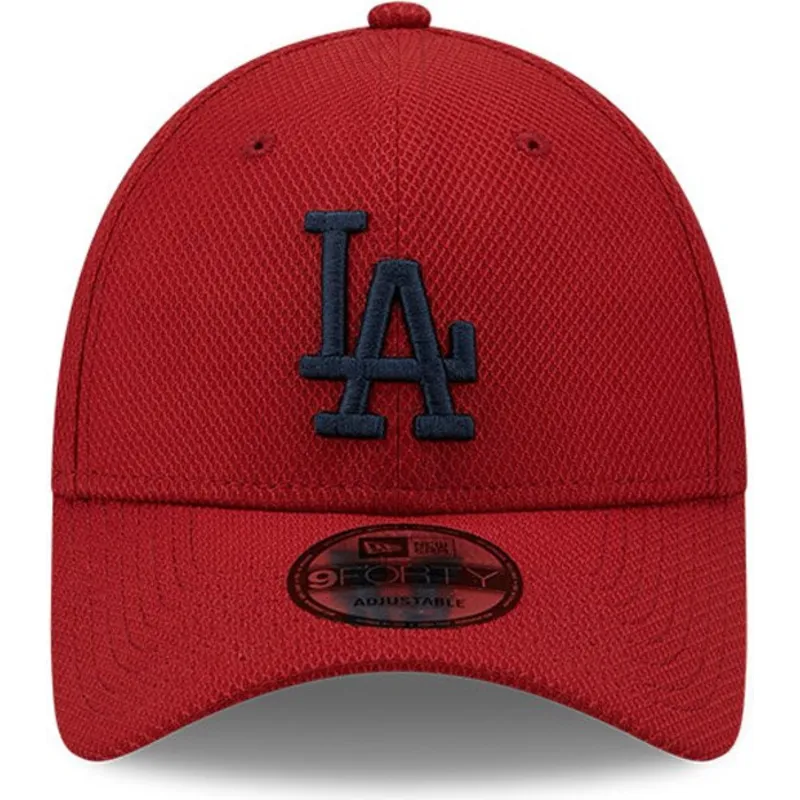 kapa-zaobljena-crvena-podesiv-9forty-diamond-era-los-angeles-dodgers-mlb-new-era