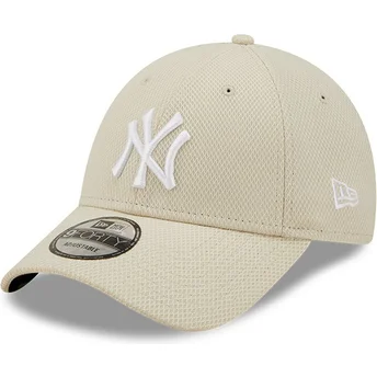 Kapa zaobljena bež podesiv 9FORTY Diamond Era New York Yankees MLB New Era