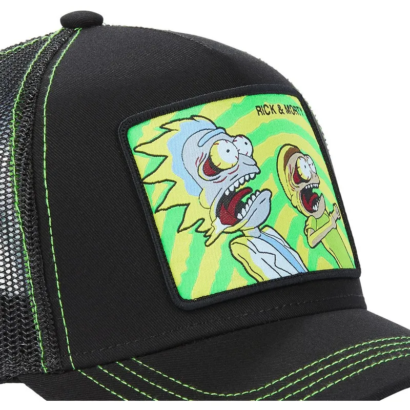 kapa-zaobljena-crna-snapback-psy2-rick-i-morty-capslab