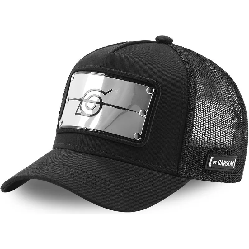 kapa-zaobljena-crna-snapback-ban-konoha-naruto-capslab