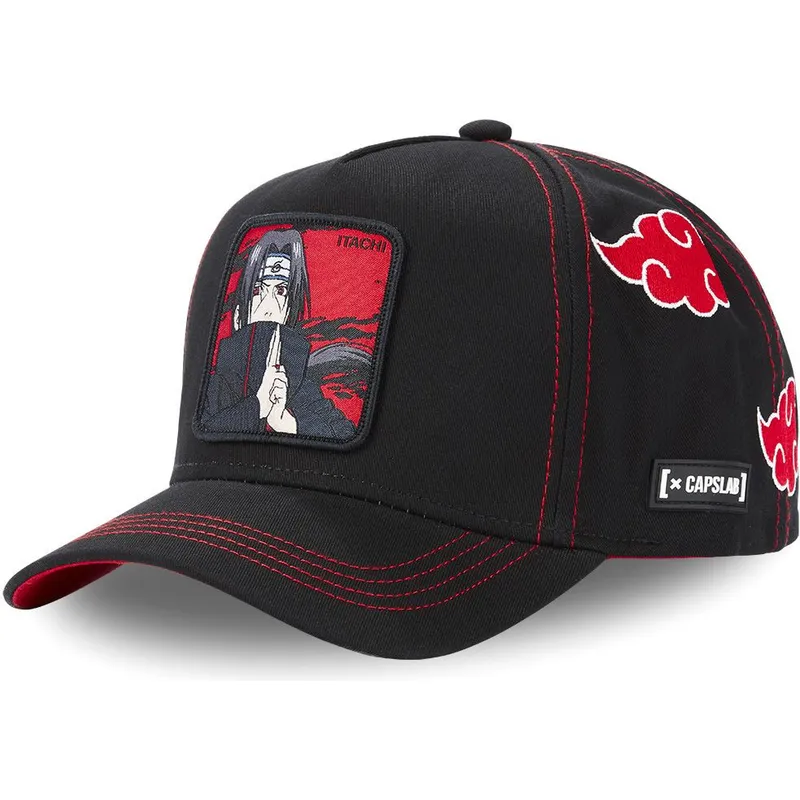 kapa-zaobljena-crna-snapback-aka2-itachi-uchiha-naruto-capslab