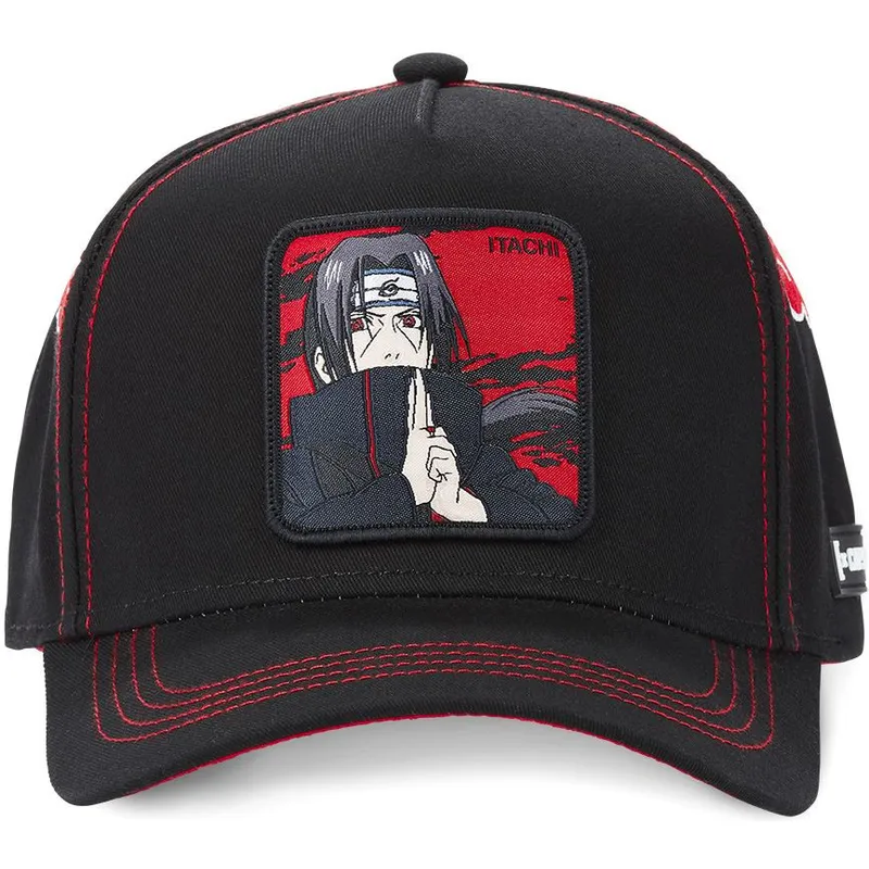 kapa-zaobljena-crna-snapback-aka2-itachi-uchiha-naruto-capslab