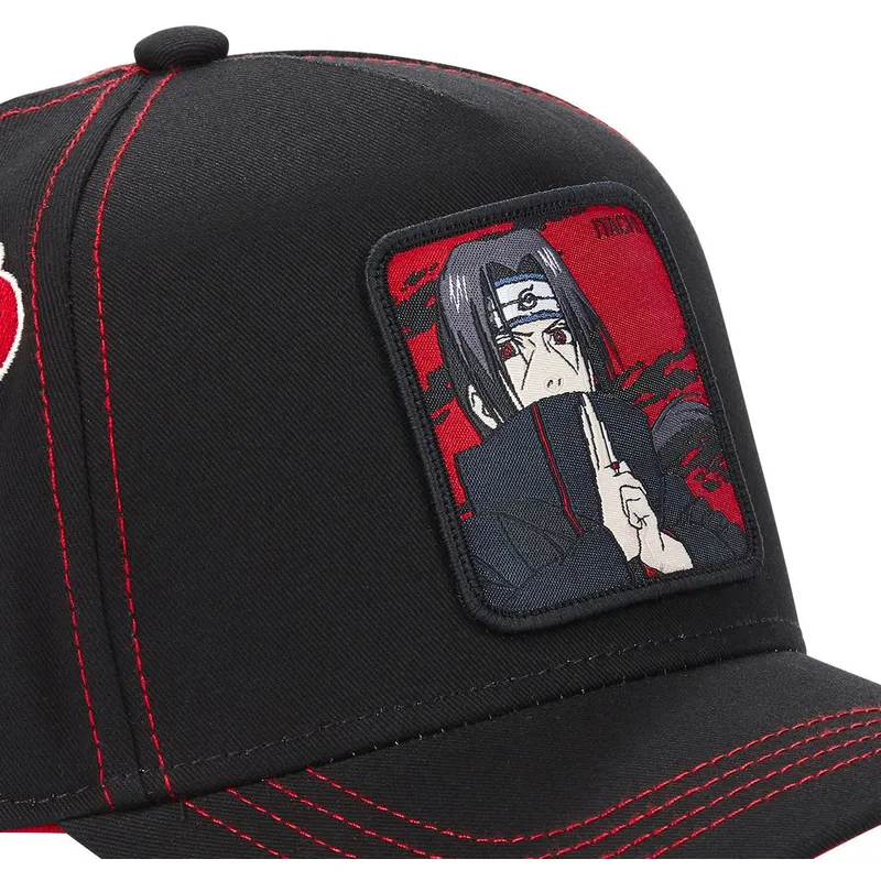 kapa-zaobljena-crna-snapback-aka2-itachi-uchiha-naruto-capslab