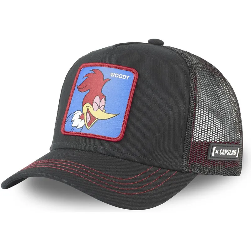 kapa-zaobljena-crna-snapback-woo2-woody-woodpecker-capslab
