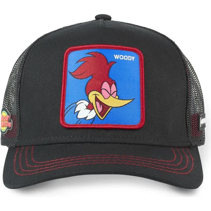 kapa-zaobljena-crna-snapback-woo2-woody-woodpecker-capslab