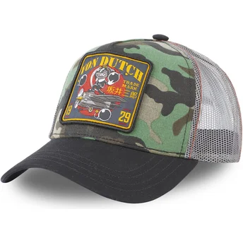 Kapa zaobljena maskirni snapback SWA Von Dutch