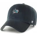 kapa-zaobljena-crna-podesiv-clean-up-base-runner-san-jose-sharks-nhl-47-brand
