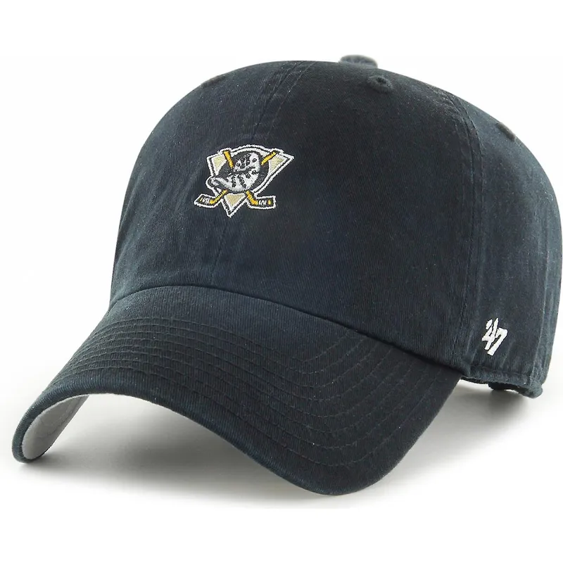 kapa-zaobljena-crna-podesiv-clean-up-base-runner-anaheim-ducks-nhl-47-brand