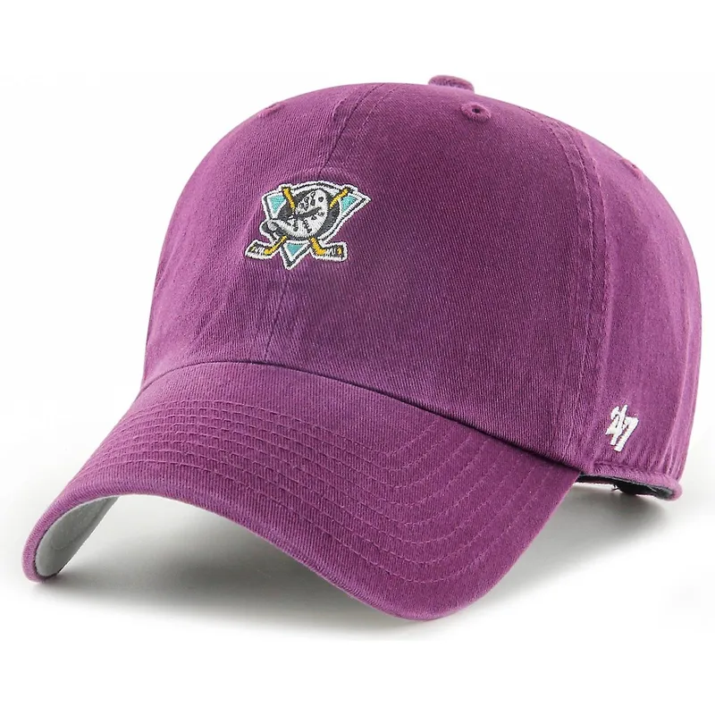kapa-zaobljena-crvena-podesiv-clean-up-base-runner-anaheim-ducks-nhl-47-brand