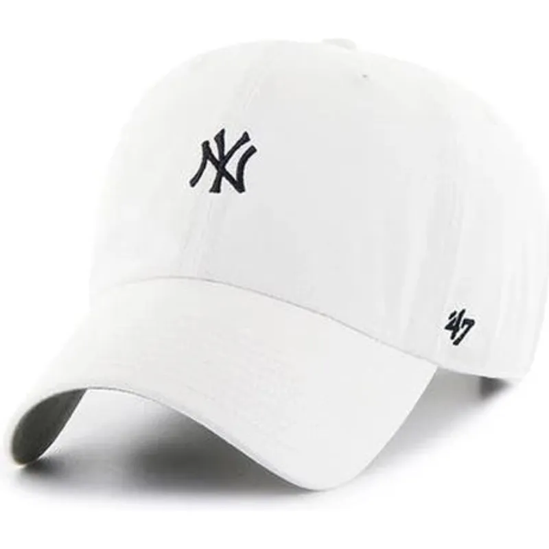 kapa-zaobljena-bijela-podesiv-clean-up-base-runner-new-york-yankees-mlb-47-brand