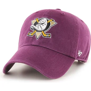 kapa-zaobljena-ljubicasta-podesiv-clean-up-anaheim-ducks-nhl-47-brand