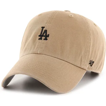kapa-zaobljena-smeda-podesiv-clean-up-base-runner-los-angeles-dodgers-mlb-47-brand