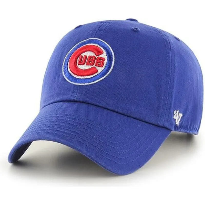 kapa-zaobljena-plava-podesiv-clean-up-chicago-cubs-mlb-47-brand