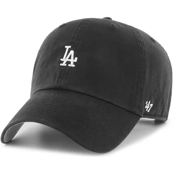 47 Brand Curved Brim Clean Up Base Runner Los Angeles Dodgers MLB Black Adjustable Cap
