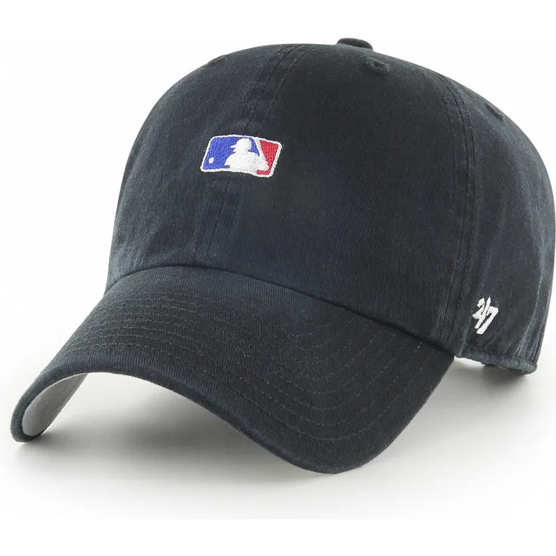 kapa-zaobljena-crna-podesiv-clean-up-base-runner-mlb-47-brand