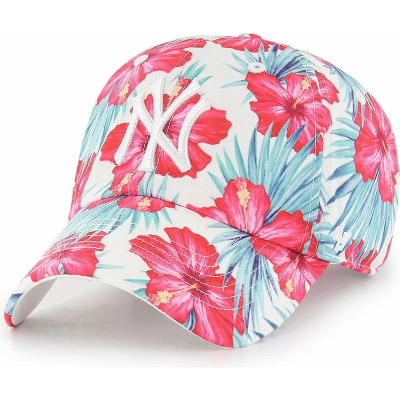 kapa-zaobljena-visebojno-podesiv-clean-up-sharon-new-york-yankees-mlb-47-brand