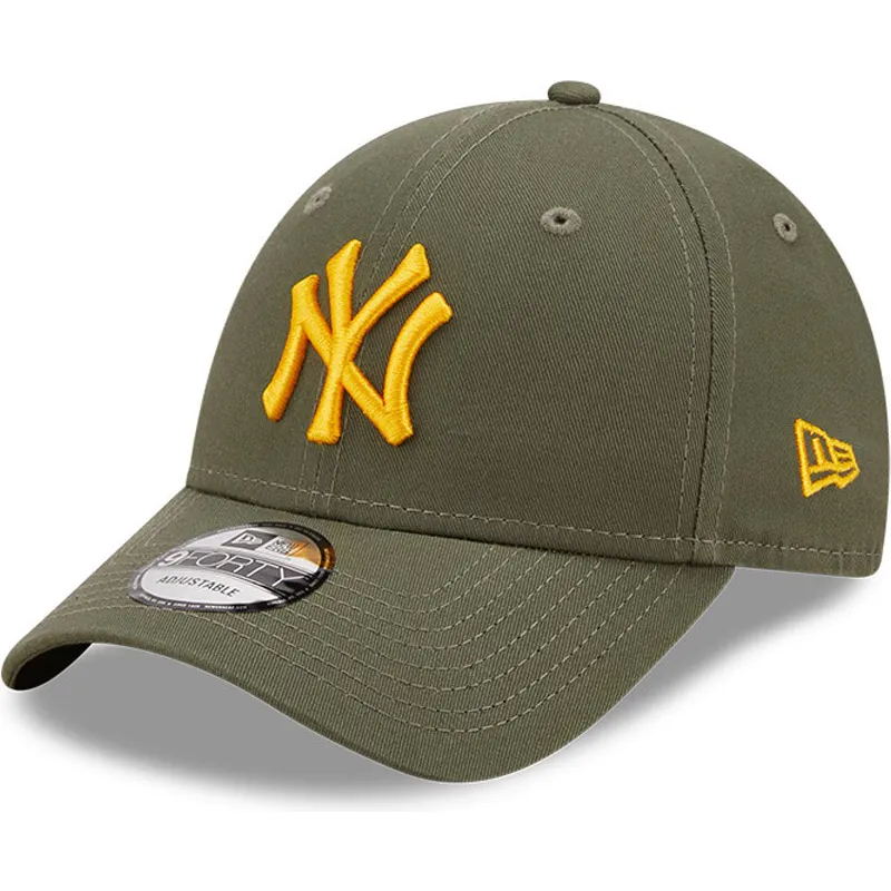 kapa-zaobljena-zelena-podesiv-9forty-league-essential-new-york-yankees-mlb-new-era
