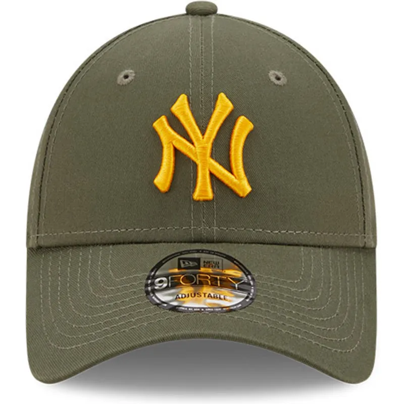 kapa-zaobljena-zelena-podesiv-9forty-league-essential-new-york-yankees-mlb-new-era