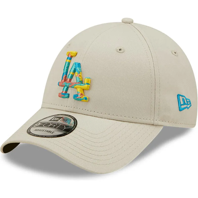 kapa-zaobljena-siva-podesiv-9forty-camo-infill-los-angeles-dodgers-mlb-new-era