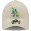 kapa-zaobljena-siva-podesiv-9forty-camo-infill-los-angeles-dodgers-mlb-new-era