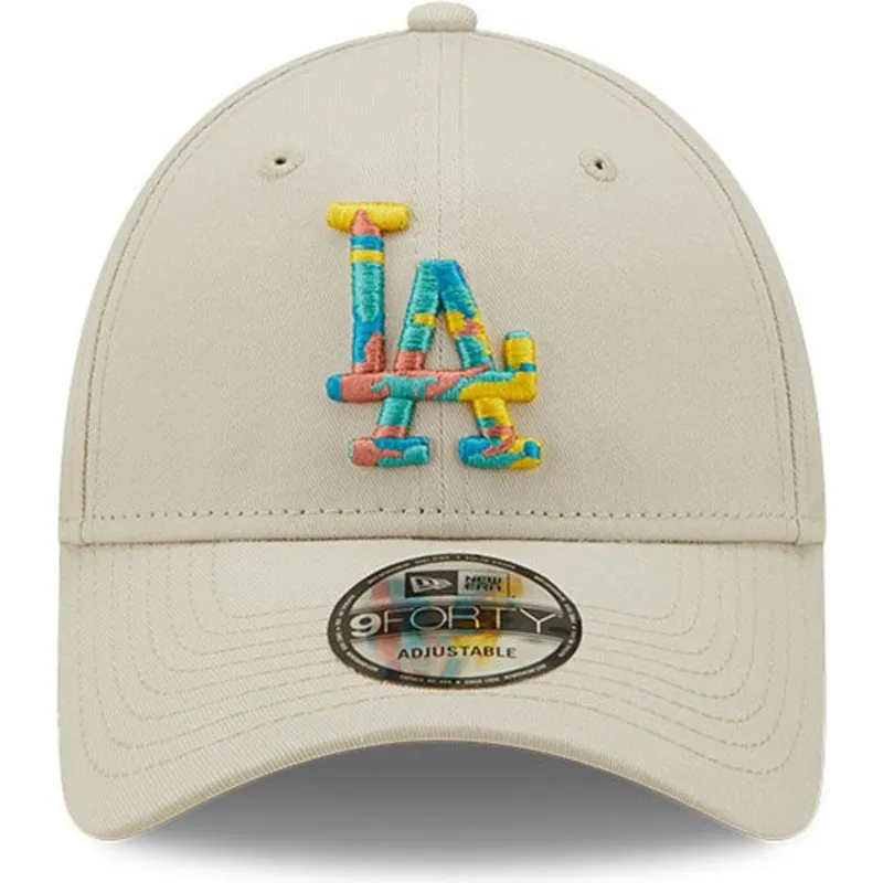 kapa-zaobljena-siva-podesiv-9forty-camo-infill-los-angeles-dodgers-mlb-new-era
