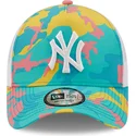 kapa-zaobljena-plava-snapback-a-frame-camo-pack-new-york-yankees-mlb-new-era